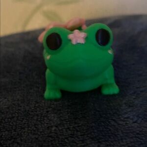Charming 3d printed Green Frog Figurine